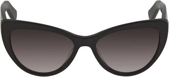 Ferragamo Grey Cat Eye Ladies Sunglasses SF930S 001 56