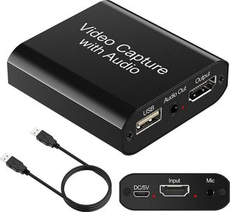 Trade Shop Trade Shop - Dispositivo Acquisizione Video Audio Registratore Q-hd485 Hdtv 4k Usb Computer