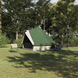 vidaXL Vidaxl Tienda Tipi Familiar Con Techo Verde Y Beige 400 X 346 X 250 Cm