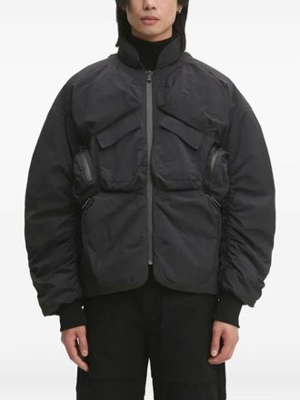 A.A. Spectrum multi-pocket padded jacket - men - Nylon/Cashmere/Recycled Polyester/Goose Down - M - Black