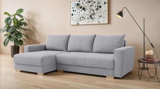 Inosign Ecksofa »MAGHERA universell Schlafsofa mit Bettkasten, Masse B/T/H: 255/142/84cm« L-Form mit Recamiere rechts oder links montierbar, hoher Sitzkomfort