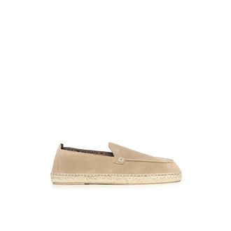 Emporio Armani Espadrilles - Heren - Espadrilles - Beige - 41 EU - Leer - Schoenen