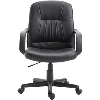 Vinsetto Vinsetto - Sedia da Ufficio Girevole ed Ergonomica con Altezza Regolabile Nero