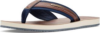 Tommy Hilfiger Davidos Mens Sandals Cognac/Navy 230 : 11 D - Medium, Leather/Textile
