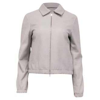 Theory Blouson Jacket in Grey Polyester