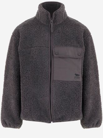 Maison Kitsun&eacute; fleecejack met voorzak