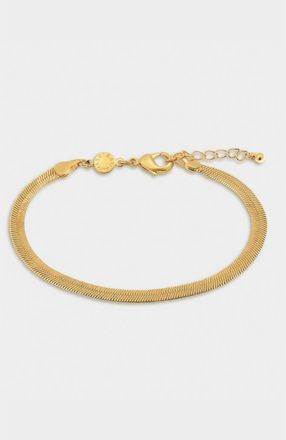 Katie Loxton Ciana Snake Chain Bracelet in Gold Coated at Nordstrom, Size 18