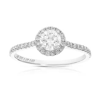 Vir Jewels 1 cttw Wedding Engagement Ring for Women, Round Lab Grown Diamond Ring in 14K White Gold, Prong Setting