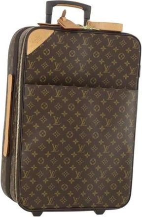 Louis Vuitton Pre-owned Weekend Bags, female, Brown, Size: ONE SIZE Pre-owned Vintage Canvas Travel Bag