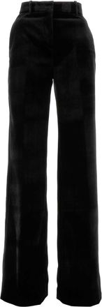 Ermanno Scervino Womens Black Velvet Palazzo Pant Textile - Size EU 34 (Womens)