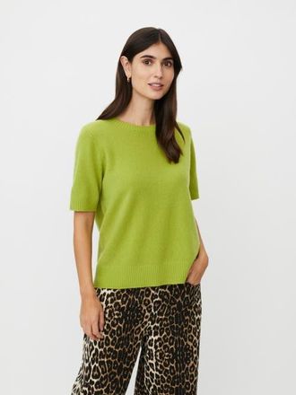 Masai MaFallan Short Sleeve Sweater in B Chartreuse at Nordstrom, Size Xx-Large