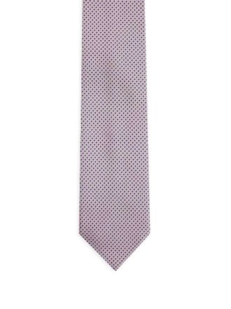 Ermenegildo Zegna dotted silk tie - men - Silk - One Size - Pink