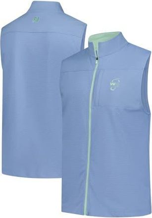 FootJoy Mens FootJoy Blue WM Phoenix Open Ottoman Knit Full-Zip Vest at Nordstrom, Size X-Large