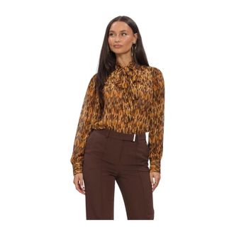 Aaiko Overhemden, Dames, Veelkleurig, XS, Dames Blouses Bowi Bow 70ties Pes 533