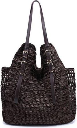 Moda Luxe Straw Tote in Coffee at Nordstrom Rack
