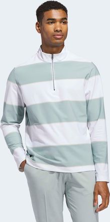 adidas Sweatshirt ADIDAS PERFORMANCE ULT RUGBY QZ, Herren, Gr. XXL, wonder sage, wei&szlig;, Obermaterial: 84% Polyester, 16% Elasthan, normal, Rundhals, Sweatshir