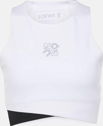 Loewe x On Performance logo bra top