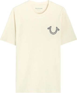 True Religion Skeleton Logo-embroidered Cotton T-shirt - White - M