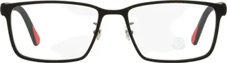 Moncler ML5163H Rectangular Metal Eyeglasses - Black