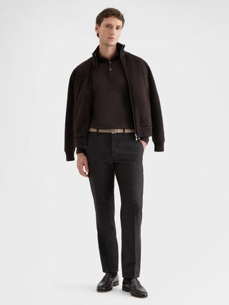 Agnona Mens Knit Sweater Brown