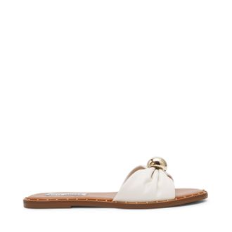 Steve Madden Dipsy-Cn Sandal WHITE LEATHER