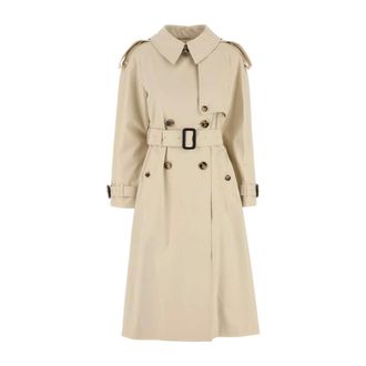 Burberry Trench coat Fitzrovia in gabardine - - Coats - Donna - Beige - M