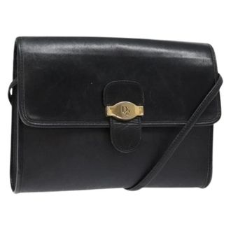 Dior Pre-owned Cross Body Bags, female, Black, Size: ONE SIZE Pre-owned Vintage Honeycomb Canvas Shoulder Bag