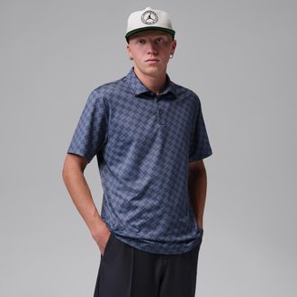 Nike Jordan Mens Jordan Sport Printed Golf Polo in Blue | HV1155-451