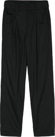 Brunello Cucinelli Black Relaxed Cotton Trousers, Brand Size 40 (US Size 6)