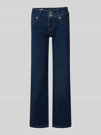 Pepe Jeans London Straight Fit Jeans mit 5-Pocket-Design in Dunkelblau, Größe 30/32