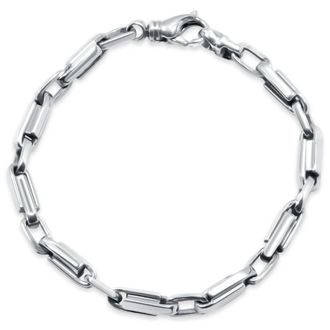 Pompeii3 Mens 14k Gold (23gram) or Platinum (37gram) 5mm Link Bracelet 8.5