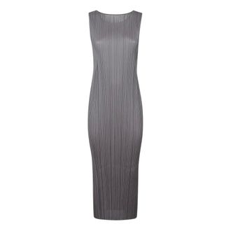 Issey Miyake Maxi Dresses, female, Gray, M, Basics Dress