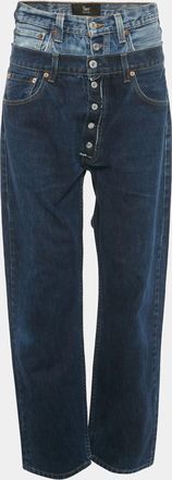 1/OFF Blue Denim High Waist Baggy Remade Jeans M Waist
