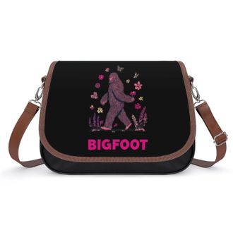 Generic Bigfoot Flowers And Butterfly Fashion Womens Crossbody Bags Novelty Handbag Shoulder Bag Purse