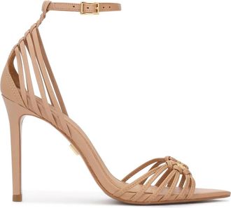 Kazar Irina Sandal - Dames - Sandalen met hakken - Beige - 40 EU - Leer - Schoenen