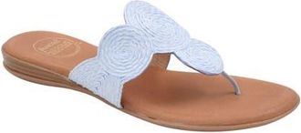 André Assous Nikky Featherweights Flip Flop in Ice Blue at Nordstrom, Size 11