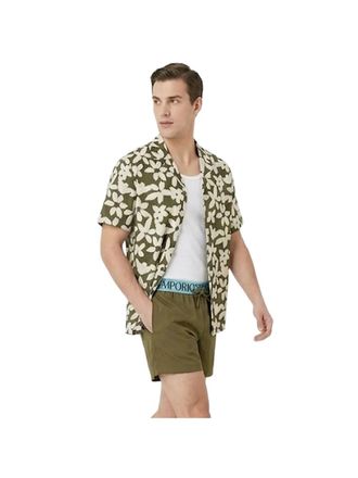 Emporio Armani herenhemd met bloemenprint