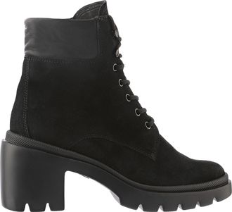 H&ouml;gl Black Gia Suede Chunky Block Heel Boots