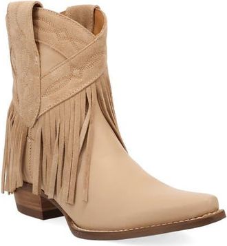 Dingo Last Ride Fringe Western Boot in Sand at Nordstrom, Size 6.5
