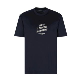 Emporio Armani Em 003649Af 18312 - Heren - T-shirts - Blauw - L - Tops