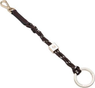 Piquadro Llavero de Piel y Textil con Monedero - Accessories - Mujer - Marr&oacute;n - ONE SIZE