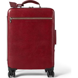 Brunello Cucinelli Burnished calfskin suitcase in Terracotta at Nordstrom