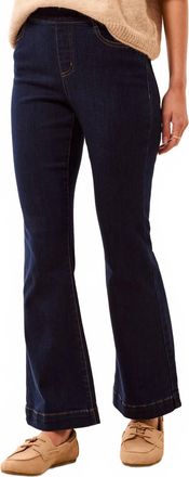 Tribal Boundless Denim Audrey Pull On Flare Jeans In Dark Night