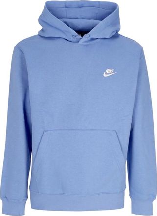 Nike Fleece Hoodie met Trekkoord - Heren - Sportshirts - Blauw - XL - Katoen - Fitness