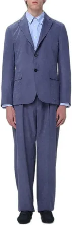 Emporio Armani Traje de sarga de botonadura sencilla - Suits - Hombre - Azul - L