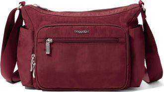 Baggallini Womens Crosstown Hobo Crossbody Bag