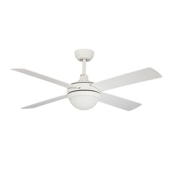 Wonderlamp Ventilador de techo peque&ntilde;o blanco con luz y mando