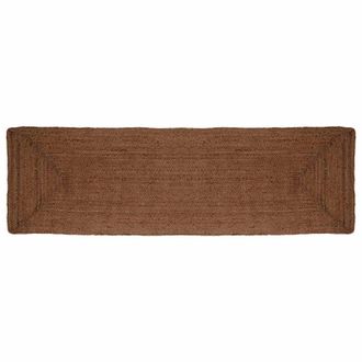 vidaXL Tappeto Da Area Grigio 60 X 400 Cm Juta Vidaxl