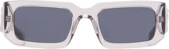 Prada Grey Rectangular Mens Sunglasses PR 06YS 12R09T 53