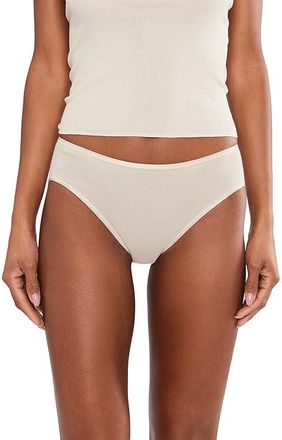 Hanro Cotton Seamless Hi-Cut Full Brief 1626 Womens Underwear Summer Sand : XS, Cotton/Satin